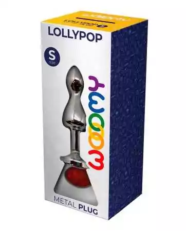 Plug gioiello Lollypop rosso S - Wooomy