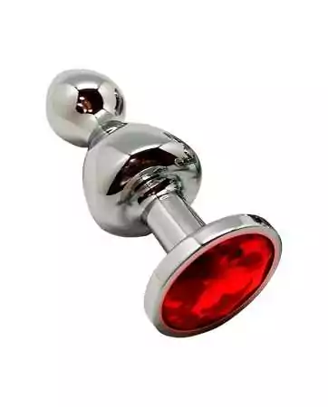 Plug gioiello Lollypop rosso L - Wooomy