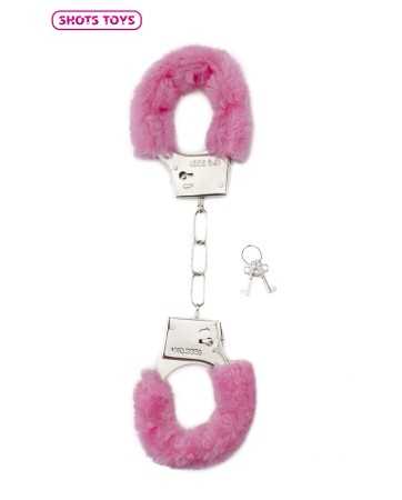 Fur-lined handcuffs Shots - pink16860oralove