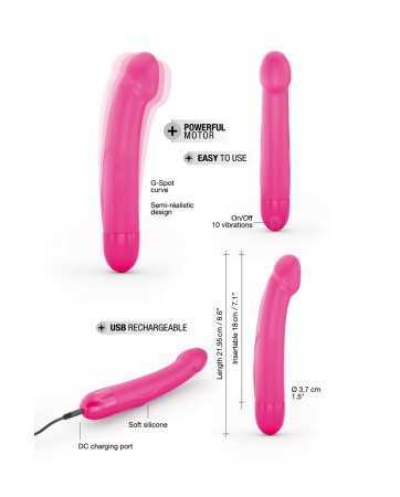 Wiederaufladbarer Vibro Real Vibration Pink M 2.0 - Dorcel16920oralove
