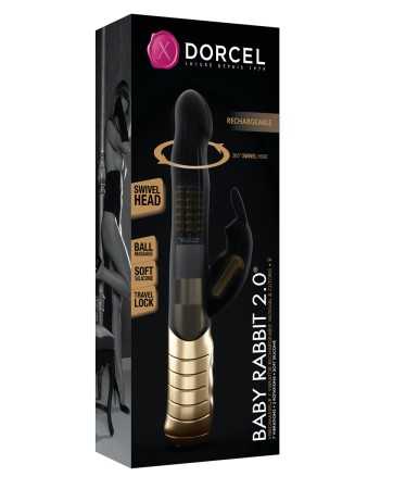 Vibro rechargeable Baby Rabbit noir 2.0 - Dorcel16923oralove