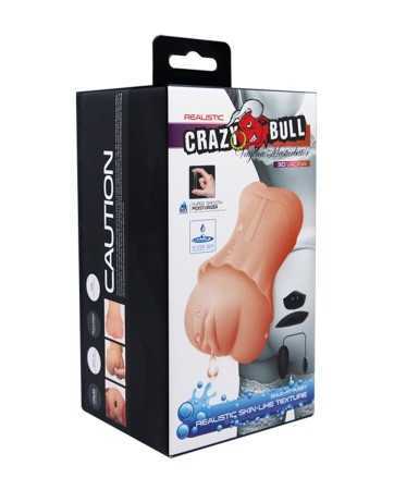 Masturbatore vaginale vibrante realistico - Crazy Bull16940oralove