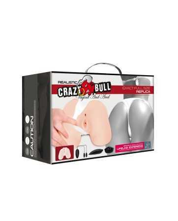 Masturbador realista para nádegas vibrante - Crazy Bull16949oralove