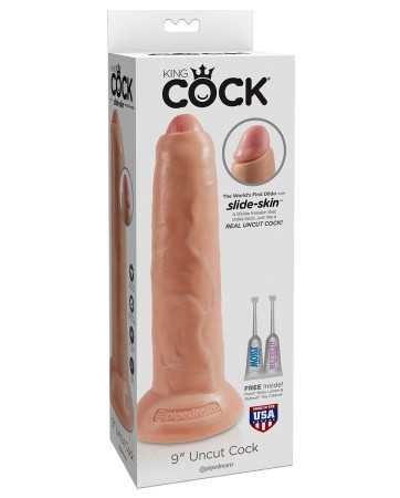 Dildo 23.5 cm with foreskin - King Cock17083oralove