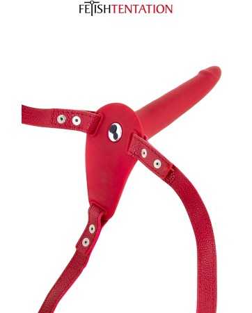 Fetish Tentation cinturón vibrador rojo consolador17123oralove