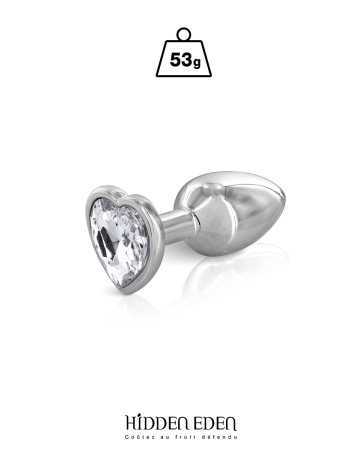 Plug heart-shaped aluminum jewel S - Hidden Eden17152oralove