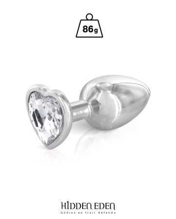Plug heart-shaped aluminum jewel M - Hidden Eden17153oralove