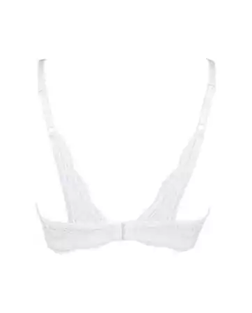 White Open Cup Bra V-9821 - Axami