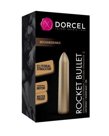 Mini vibrador Rocket Bullet dourado - Dorcel17287oralove