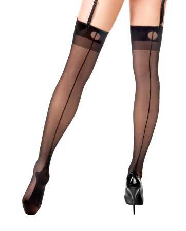 Seam stockings Carmen black - Anne d'Alès17353oralove