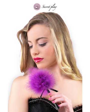 Feather duster 18 cm purple17374oralove