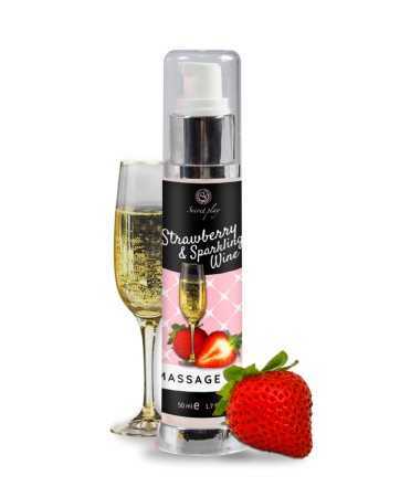 Huile de massage fraise et vin pétillant - Secret Play17488oralove