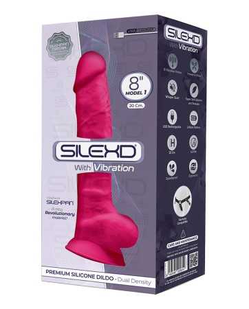 Vibrador doble densidad rosa 20 cm - SilexD17509oralove