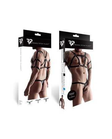 Set of harness and two open crotchless thongs - Regnes17548oralove