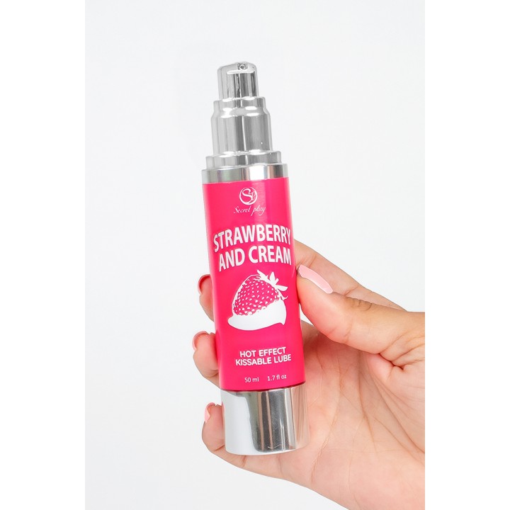 Lubrifiant chauffant goût fraise chantilly - Secret Play