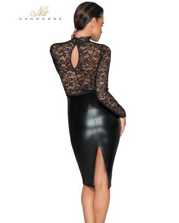 Wetlook and lace dress F22817575oralove