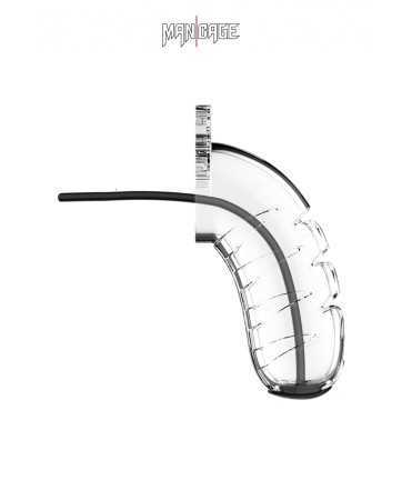 Chastity cage 10cm with urethral sound - ManCage 1617592oralove