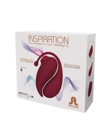 Connected vibrating egg and clitoral stimulator - Inspiration17620oralove