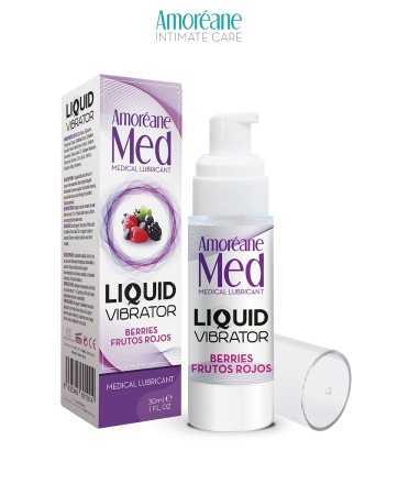 Liquid Vibrator Lubricant Red Berries 30ml - Amoreane Med17633oralove