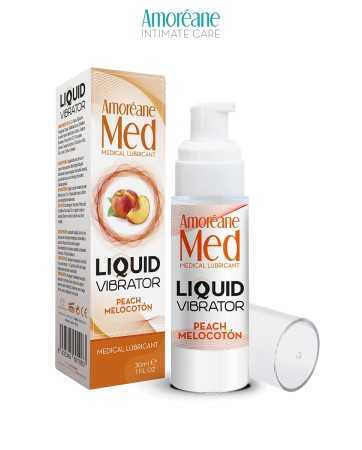 Liquid Vibrator Lubricant Peach 30ml - Amoreane Med17635oralove