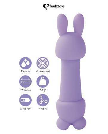 Mini vibrador Mister Bunny roxo - Feelztoys17654oralove