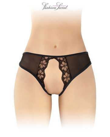 Black open crotch panties Amber - Fashion Secret17709oralove