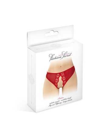 Red open crotch panties Amber - Fashion Secret17710oralove