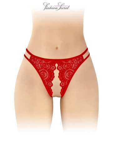 Red open crotch panties Annette - Fashion Secret17713oralove