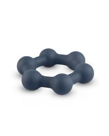 Hexagonal cock ring with steel beads - Boners17893oralove