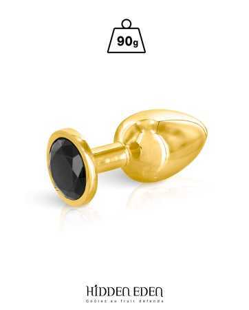 Plug aluminum jewel gold and black M - Hidden Eden17909oralove
