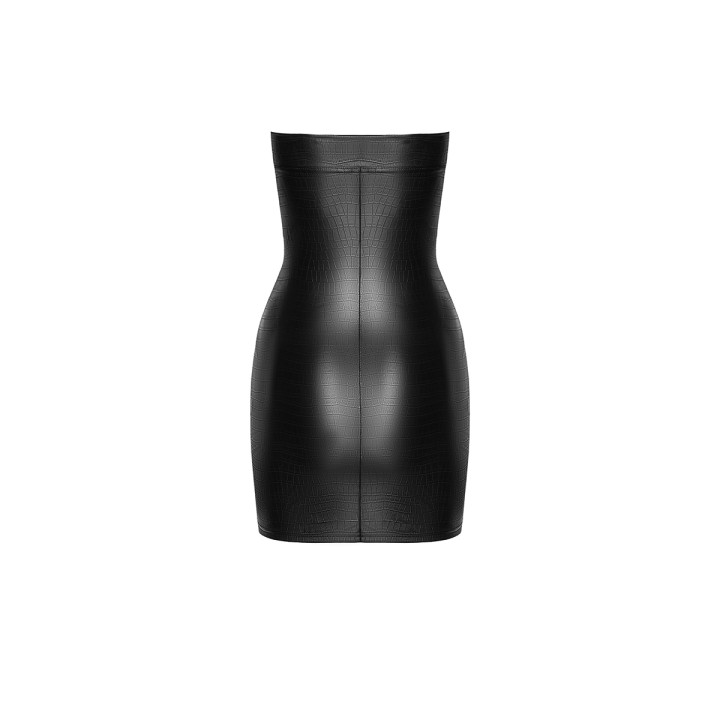 Mini robe bustier Wild F317 wetlook effet croco