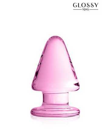 Plug anale in vetro Glossy Toys n° 23 Pink18043oralove