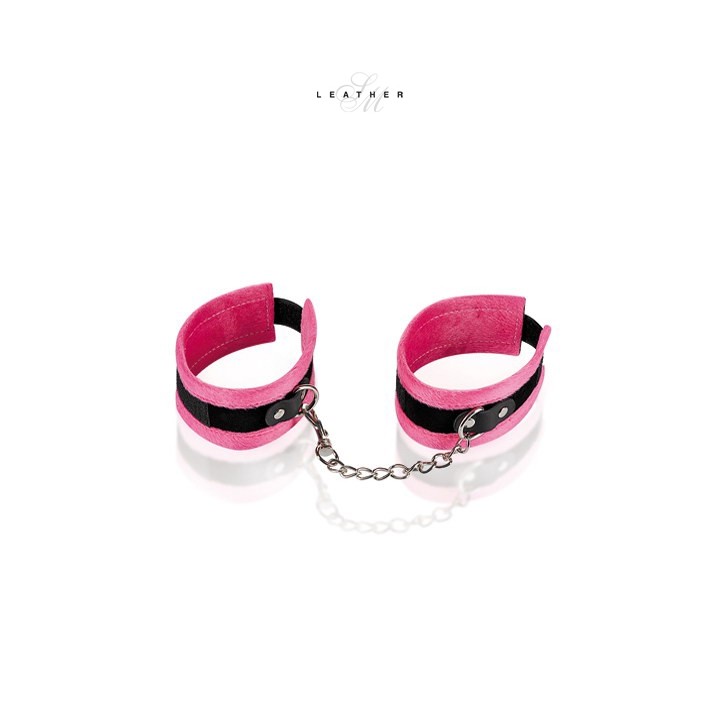 Menottes de chevilles rose et noir