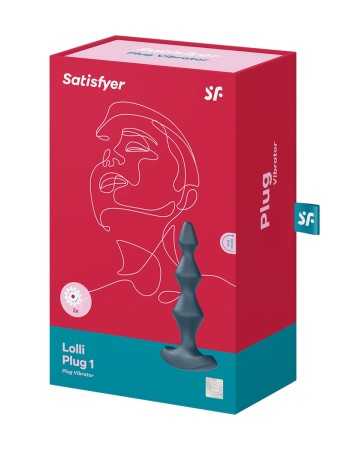 Plug anale vibrante Lolli Plug 1 antracite - Satisfyer18109oralove