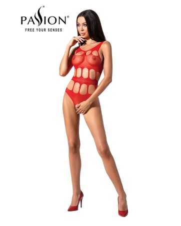 Open fishnet body BS083 - Red18154oralove