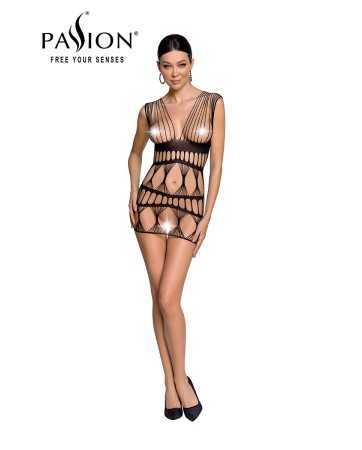 Nude fishnet dress BS089 - Black18171oralove