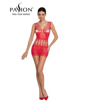 Nude fishnet dress BS090 - Red18175oralove