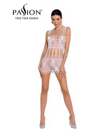 Nude fishnet dress BS090 - White18176oralove