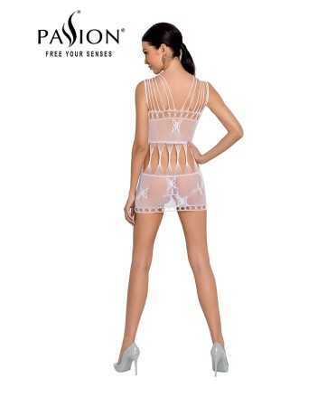 Nude fishnet dress BS090 - White18176oralove