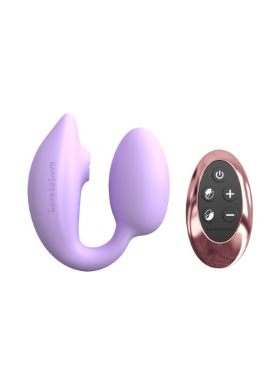 Double stimulateur Wonderlover mauve - Love to Love