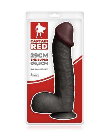 Dildo XXL The Super Black 29 x 6,5 cm18622oralove