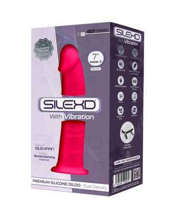 Massageador vibratório de dupla densidade rosa 17,5 cm - SilexD18652oralove