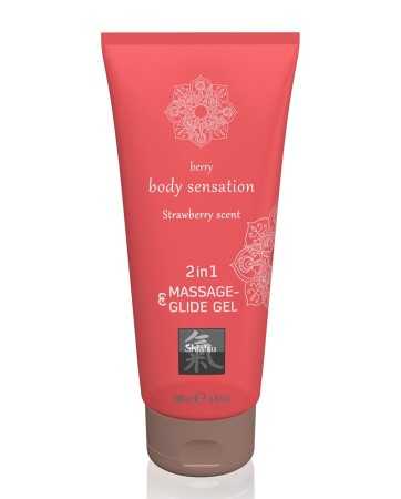 Lubricant & Massage Oil Strawberry Scent 200ml - Shiatsu18756oralove