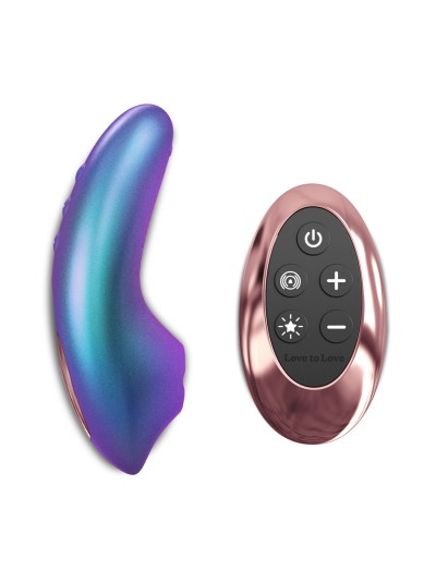 Masseur clitoridien télécommandé Dreamer Iridescent Turquoise - Love to Love