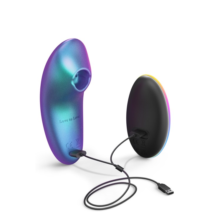 Masseur clitoridien télécommandé Dreamer Iridescent Turquoise - Love to Love