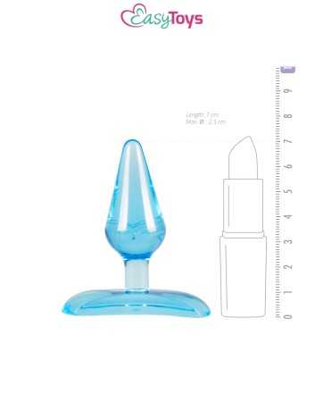 Mini blue anal plug - EasyToys18929oralove