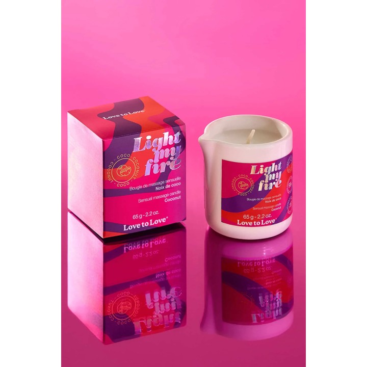 Bougie de massage Noix de coco - Love to Love