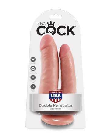 Doppeldildo 15 cm für Doppelte Penetration - King Cock18998oralove