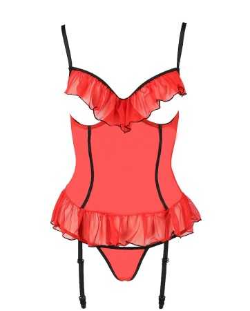Open Cup Cherry Bustier - Passion19029oralove