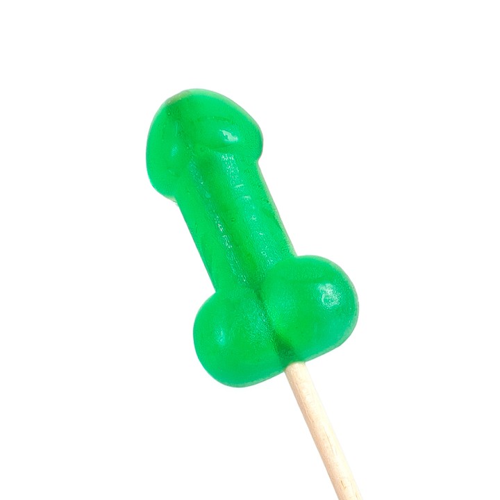 Sucette pénis à la menthe avec effet rafraichissant